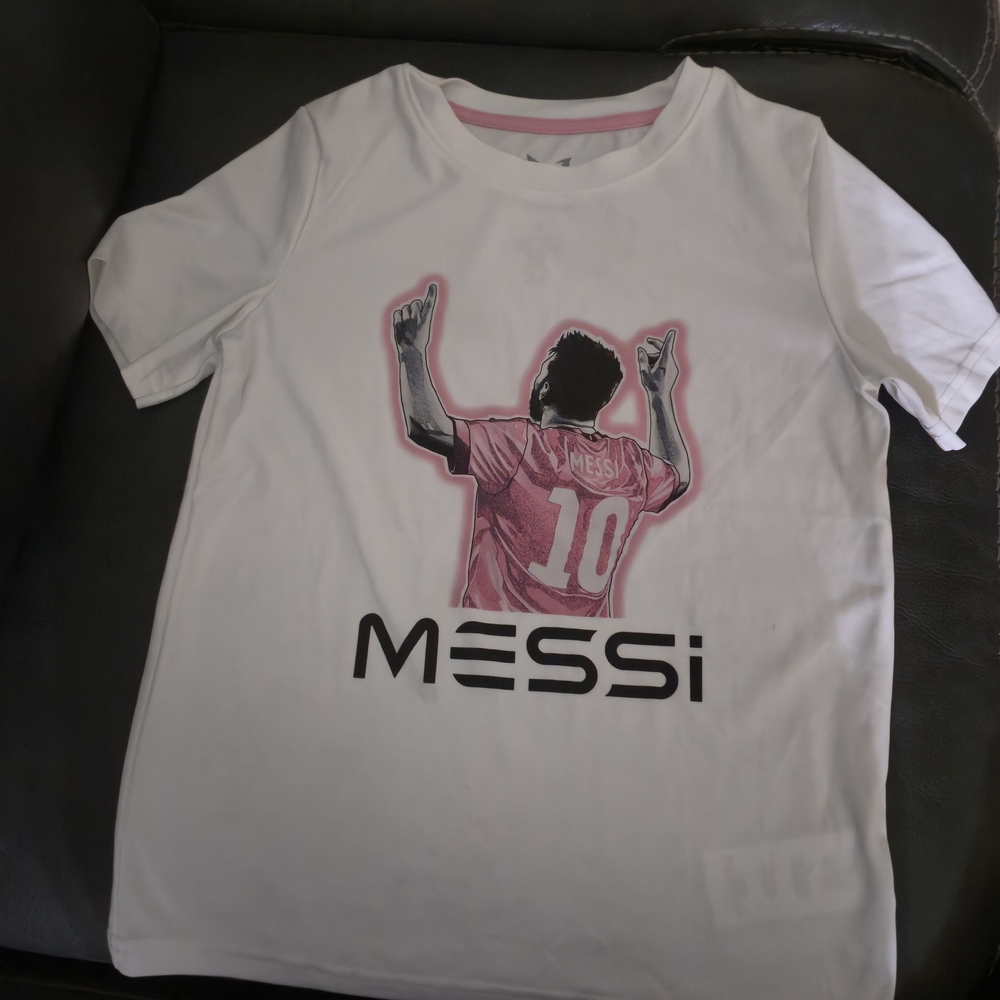 Kids Graphic Tee with Pink and White Design